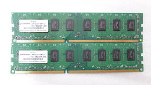 デスクトップパソコン用メモリ panram U-DIMM 8GB DDR3-1600Mhz-CL11 ×２枚組 中古動作品(ｗ945)