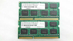  several arrival for laptop memory Ad Tec Aing PC3-12800 DDR3 204Pin SODIMM 1.35v/1.5v 8GB × 2 sheets set used operation goods (A64)