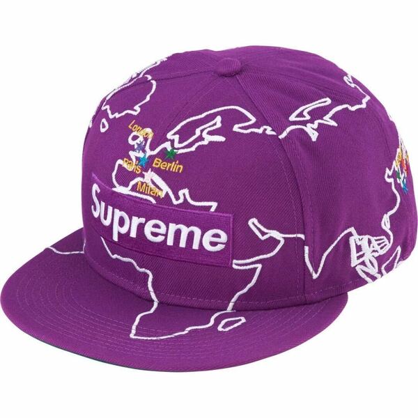 24SS SALE 国内正規品 supreme 23AW Worldwide Box Logo New Era purple 59.6cm 7 1/2 ニューエラ ボックスロゴ cap キャップ シュプリーム