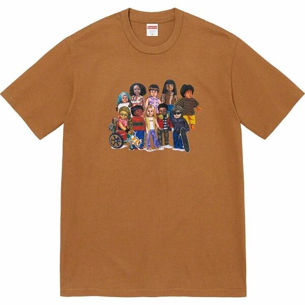 国内正規品 新品未使用 24SS SALE supreme 23SS Children Tee Light brown M mediumプリント Tシャツ kids チルドレン シュプリーム 