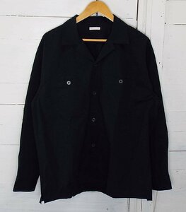 T3316〇ULTERIOR(アルテリア)OVERLAID WORK SHIRT シャツジャケット ULSH20-EC71M ブラック サイズ4