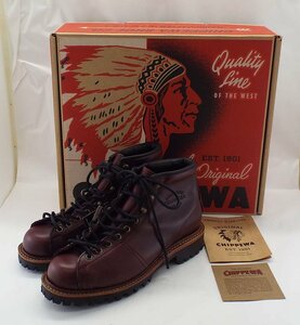T3564[ almost unused ]CHIPPEWA/ Chippewa 5 -inch race tutou field boots 1901G40 Monkey boots cordovan size 7E