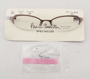 T2340[未使用]Paul Smith Spectacles(ポール・スミス・スペクタクルズ)眼鏡フレーム メガネ 伊達眼鏡レンズ PS-9113 MC 51□17-135