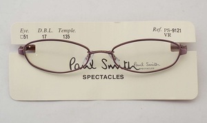 T2390[未使用]Paul Smith Spectacles(ポール・スミス・スペクタクルズ)眼鏡フレーム メガネ 伊達眼鏡レンズ PS-9121 VR 51□17-135