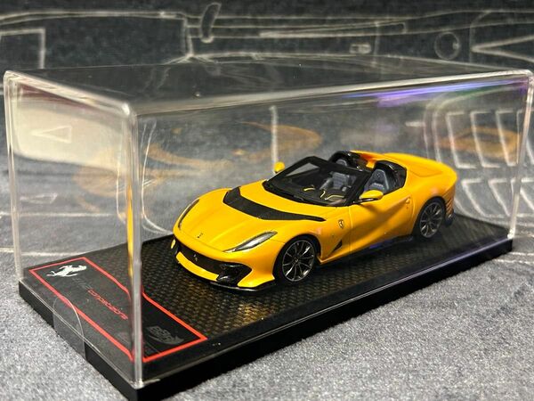 BBR 1/43 Ferrari 812 Competizione A Giallo tristrato フェラーリ ミニカー