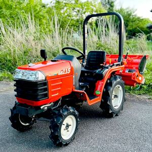 ★★クボタ Tractor GB115★11馬力★180hours★ 正転/逆転 PTO ★4WD ★Power steering★ 安全Frame ★Genuine ロータリー ハウス 倉庫保管★★