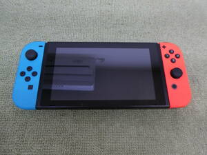 073-T75) secondhand goods Nintendo switch Nintendo switch body Joy-Con [L] neon blue [R] neon red operation OK box less . body only 