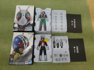 098-Z68) б/у товар Kamen Rider V3 Riderman фигурка 2 позиций комплект S.H.Figuarts ( подлинный . гравюра производства закон ) душа web Bandai 