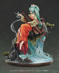 078-Q84) unopened character * Vocal * series 01 Hatsune Miku height mountain . water Ver. 1/7 figure domestic regular goods gdo Smile Company protection paper 