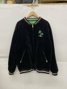 214-MH63) 中古 XLARGE JACKET XLサイズ 101221021005 黒 エクストララージ リバーシブル キルティング ジャケット アウター メンズ 