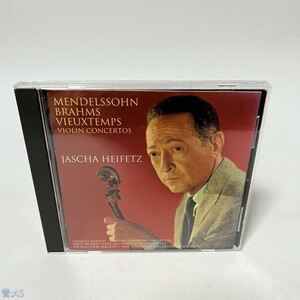 クラシックCD MENDELSSOHN-BRAHMS-VIEUXTEMPS: VIOLIN CONCERTOS/HEIFETZ 管：A5 [0]P