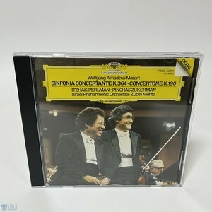 CD MOZART: SINFONIA CONCERTANTE CONCERTONE PERLMAN/ZUKERMAN/ISRAEL PHILHAROMNIC/МЕНТА 管：EU [0]P