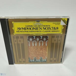 CD BEETHOVEN: SYMPHONIEN NOS.7 & 8 WIENER PHILHARMONIKER/ABBADO 管：EV [0]P