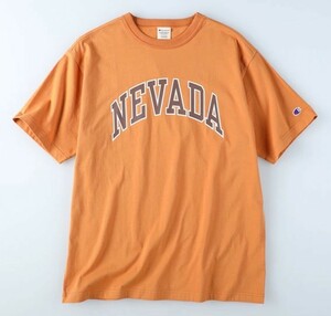 ◆新品◆ Champion チャンピオン ガレッジロゴ!! Ｔシャツ クルーネック トレーニングシャツ コットンシャツ 橙 オレンジ Lサイズ