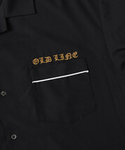 ◆新品◆ 定価3300円!! BACKNUMBER バックナンバー ストレッチ仕様!! ボーリングシャツ 半袖 ブラック 黒 メンズ Mサイズ_画像3