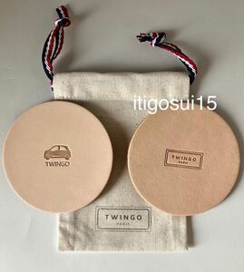 **[ unused ] Renault RENAULT* Coaster 2 pieces set pouch attaching Twingo TWINGO* Novelty 