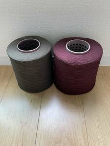 ☆①ウールの紡毛糸・2色・1.5kg☆