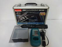 H264 中古 工具 マキタ Makita 充電式ペンインパクトドライバ TD021DSB 黒 ペン型 動作品 両頭ビット欠品_画像1