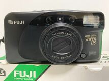 美品 FUJI 富士フイルム Zoom Cardia Super 115 コンパクトフィルムカメラ 未使用に近い 動作確認済 1155m1100_画像5