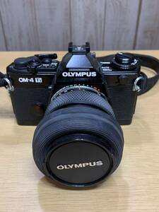 OLYMPUS OM-4 Ti フィルムカメラ ブラック 1169077 動作未確認 ZUIKO AUTO-S 50mm 1:1.2 110096オリンパス カメラ レンズ