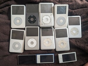 Apple アップル iPod classic　160GB 120GB 60GB 30GB 9台nano　3台　まとめて　12台