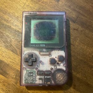 ゲームボーイポケット Nintendo GAME BOY pocket GBP ジャンク　 クリアパープル