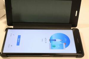 XPERIA 8 Lite J3273 ブラック SIMフリー Android10 純正StyleViewCover付 中古動作品