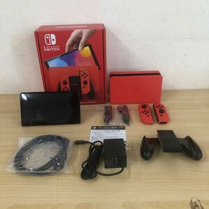 美品 Nintendo Switch 有機ELモデル マリオレッド ニンテンドースイッチ HEG-S-RAAAA 初期化済み ゲーム機 送料無料