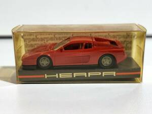 1/87 未展示/未使用品？ herpa 2500 Ferrari Testarossa レッド(ロッソコルサ？) 年代考えれば美品 HIGHTECH へルパ フェラーリ HOスケール