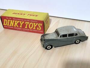  rare box attaching that time thing DINKY TOYS 150 ROLLS-ROYCE SILVER WRAITH MADE IN ENGLAND MECCANO Dinky toys mechanism no Rolls Royce re chair 