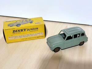  rare box attaching that time thing DINKY TOYS DINKY JUNIOR 100 RENAULT 4L MADE IN FRANCE MECCANO Dinky toys mechanism no Renault 4Lmeido in France 