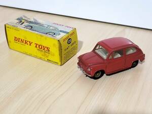 希少箱付 当時物 1/43 DINKY TOYS 520 FIAT 600D MADE IN FRANCE MECCANO ディンキートイズ メカノ フィアット メイドインフランス