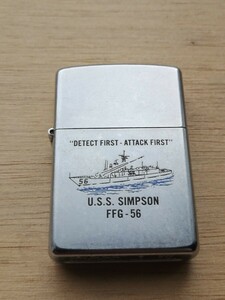 ZIPPO オイルライター　　　USS SIMPSON FFG-56 　製造年月　E XVI