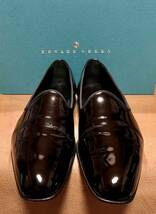 エドワードグリーン アルバート パテントレザー EDWARD GREEN ALBERT エナメルシューズ 6 1/2 Black 黒 Made in England 英国 箱有り 美品_画像1