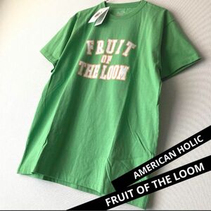 フルーツオブザルーム　アメリカンホリック カレッジロゴTシャツ