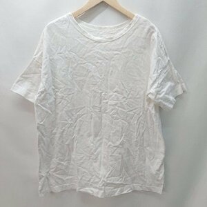 ◇ tree cafe コットン100％ シンプル 無地 生地しっかりめ 半袖 Tシャツ サイズXL ホワイト メンズ E
