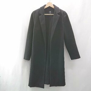 ◇ ZARA ザラ シンプル 綺麗め 無地 ロング丈 長袖 ジャケット コート サイズUSA S ブラック レディース E