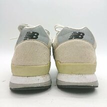 ◇ New Balance ニューバランス MRL996AG シンプル カジュアル スニーカー サイズ24.5 ベージュ レディース E_画像4