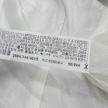 ◇ ZARA ザラ 肩パット入り 無地 ロング丈 通勤服 七分袖 ジャケット サイズUS S ネイビー レディース E_画像6