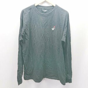 ◇ Mark Gonzales マーク・ゴンザレス 胸元、左袖にロゴ刺? シンプル 長袖 トレ－ナ－ サイズL ブラック メンズ E