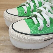 ◇ CONVERSE コンバース 厚底 カラフル ハイカット スニーカー サイズ25 ライトグリーン系 レディース E_画像5