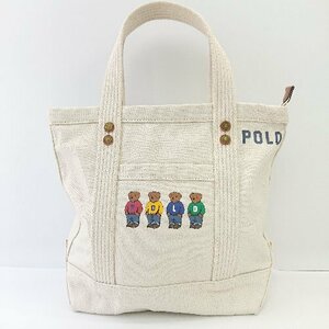 * POLO RALPH LAUREN Polo Ralph Lauren simple casual soft material handbag white group men's lady's E