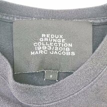 ◇ MARC JACOBS マークジェイコブス クルーネック グランジコレクション 半袖 Tシャツ サイズS ブラック メンズ E_画像3