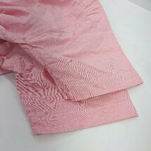 ◇ RALPH LAUREN ラルフローレン ウエストギャザー シャツ 半袖 ひざ丈 ワンピース サイズ7 ピンク系 レディース E_画像5