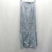 ◇ COCODEAL ココディール バックジップ ロング丈 マーメイド スカート サイズ1 ライトグレー系 レディース E_画像2