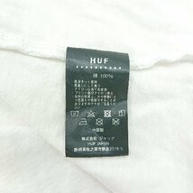 ◇ HUF ハフ プリントデザイン バックプリント 半袖 ｔシャツ サイズL ホワイト系 メンズ E_画像7