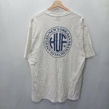 ◇ HUF ハフ プリントデザイン バックプリント 半袖 ｔシャツ サイズL ホワイト系 メンズ E_画像2