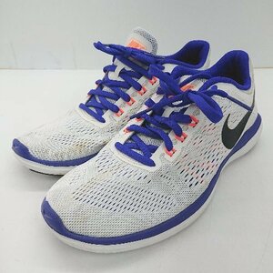 * NIKE Nike one Point simple running shoes sneakers size 23.5 white lady's E