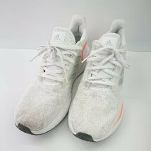 ◇ adidas アディダス HWA 1Y3001 ローカット スニーカー サイズ28.5 ホワイト グレー オレンジ メンズ E_画像1