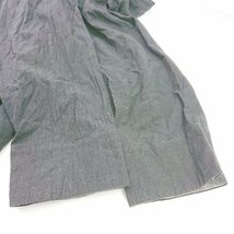 ◇ DOUBLE NAME ダブルネーム コットン100％ シャツ風 長袖 ジャケット サイズF ブラック グレー レディース E_画像3